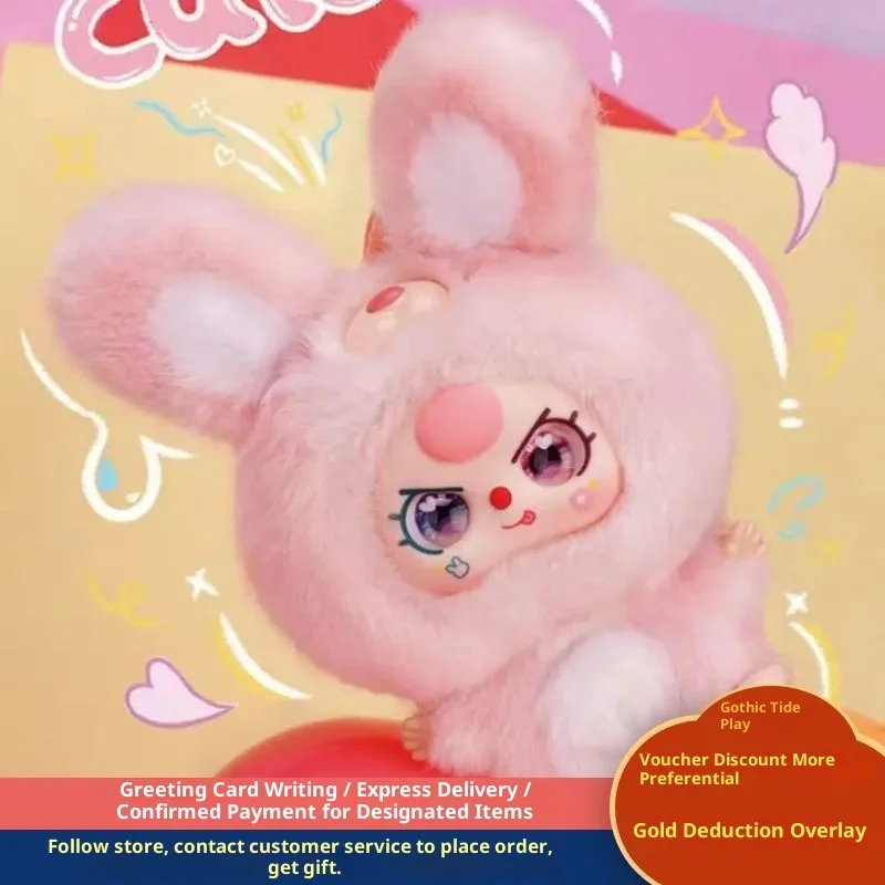 Pluszowe zabawki wiszące z serii Babythree Hug: modne prezenty w formie blind box dla dziewczynek – idealne elementy dekoracyjne i miękkie, przytulne pluszaki.