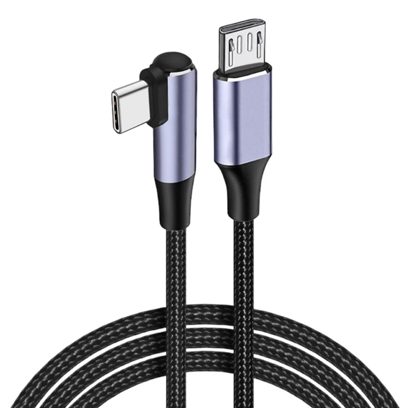 High Speed Type C to Micro USB Cable Reliable Data Transmission Suitable for Phones Tablets Fast Charging Data Transfer Dropship