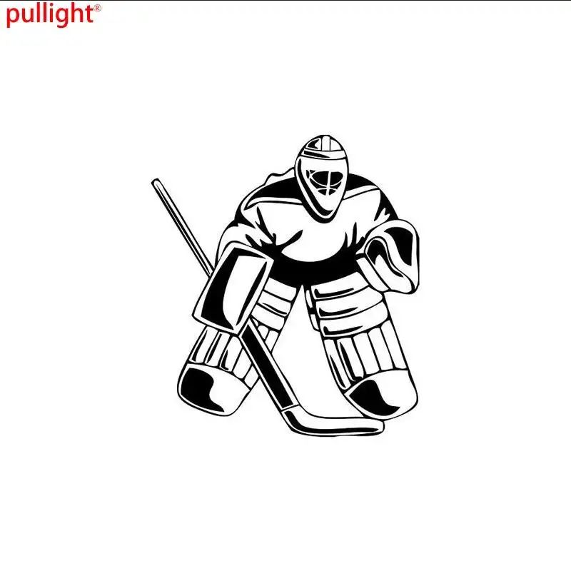 Serious ice hockey player styling, car windows, bumpers, motorcycle accessories, decorative vinyl waterproof stickers
