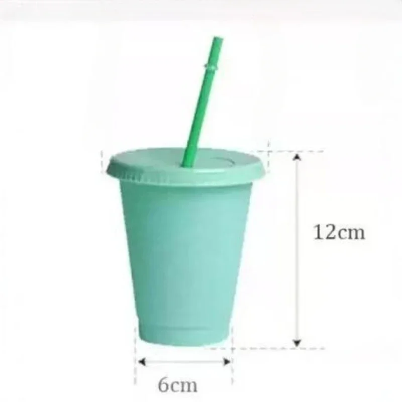 10PCS 475ml Glitter Glitter Sippy Cup Single-layer Glitter Milk Tea Cup Drink Cup Fast Food Restaurant Outdoor Barbecue Utensils