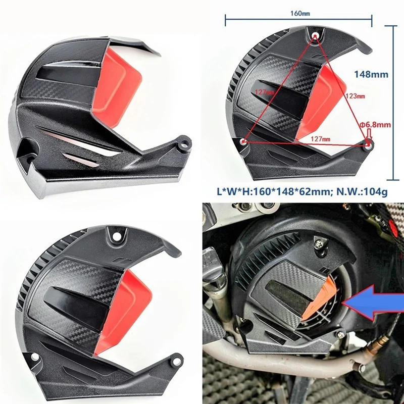 1 Piece Motorcycle Fan Cover Guard Motorcycle Fan Cover Retrofit For Yamaha BWS R X 125 CYGNUS 125 13-16