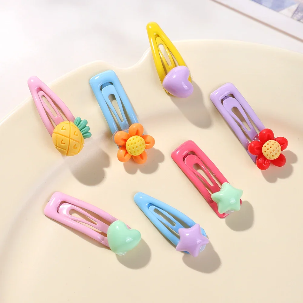 

5Pcs Cute Children Small BB Hair Clip set Baby Bangs Broken Hairpins Headwear Children's Hair Accessory Cute Toddler Hairgripes