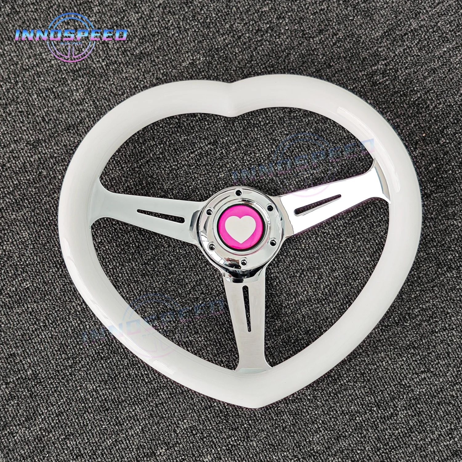 العالمي 14 بوصة JDM شكل قلب الرياضة سباق لعبة عجلة القيادة اكسسوارات السيارات