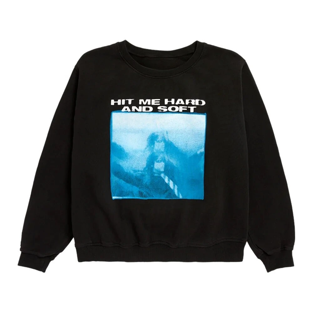 New Billie Eilish's Surrounding Vintage Rap Hip-hop Rock Pullover Hooded Sweatshirt Graphic Printing High-end Luxury Unisex