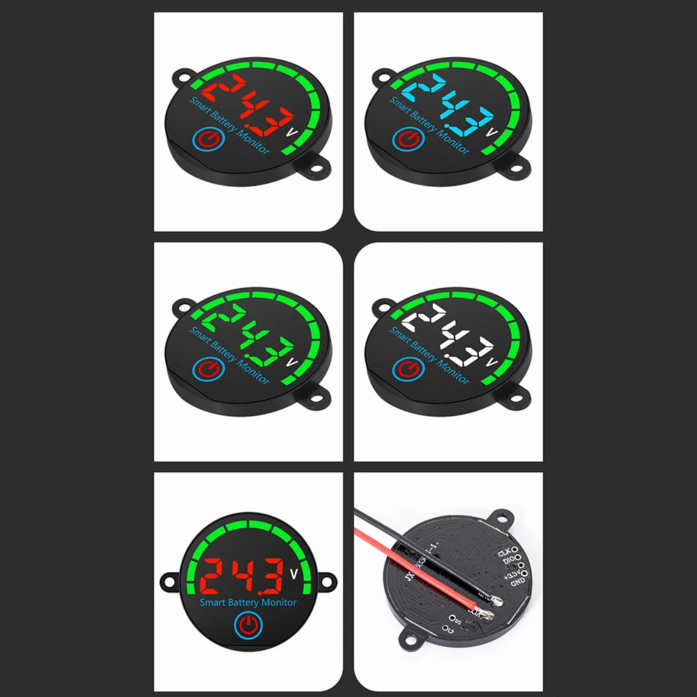 Universeller Lithium-Batterietester mit kreisförmiger LED-Anzeige und Ausschalt-Speicherfunktion für EVs-Energiespeichersysteme DC 7-55V – Detail 6