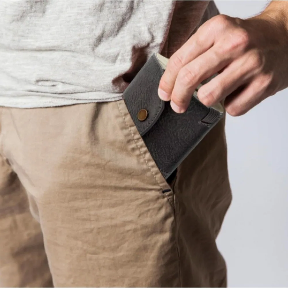 Small With Clasp Cash Wrap Wallet Lightweight Multifunction Money Holder Leather Compact Pocket Wallet Business Trip