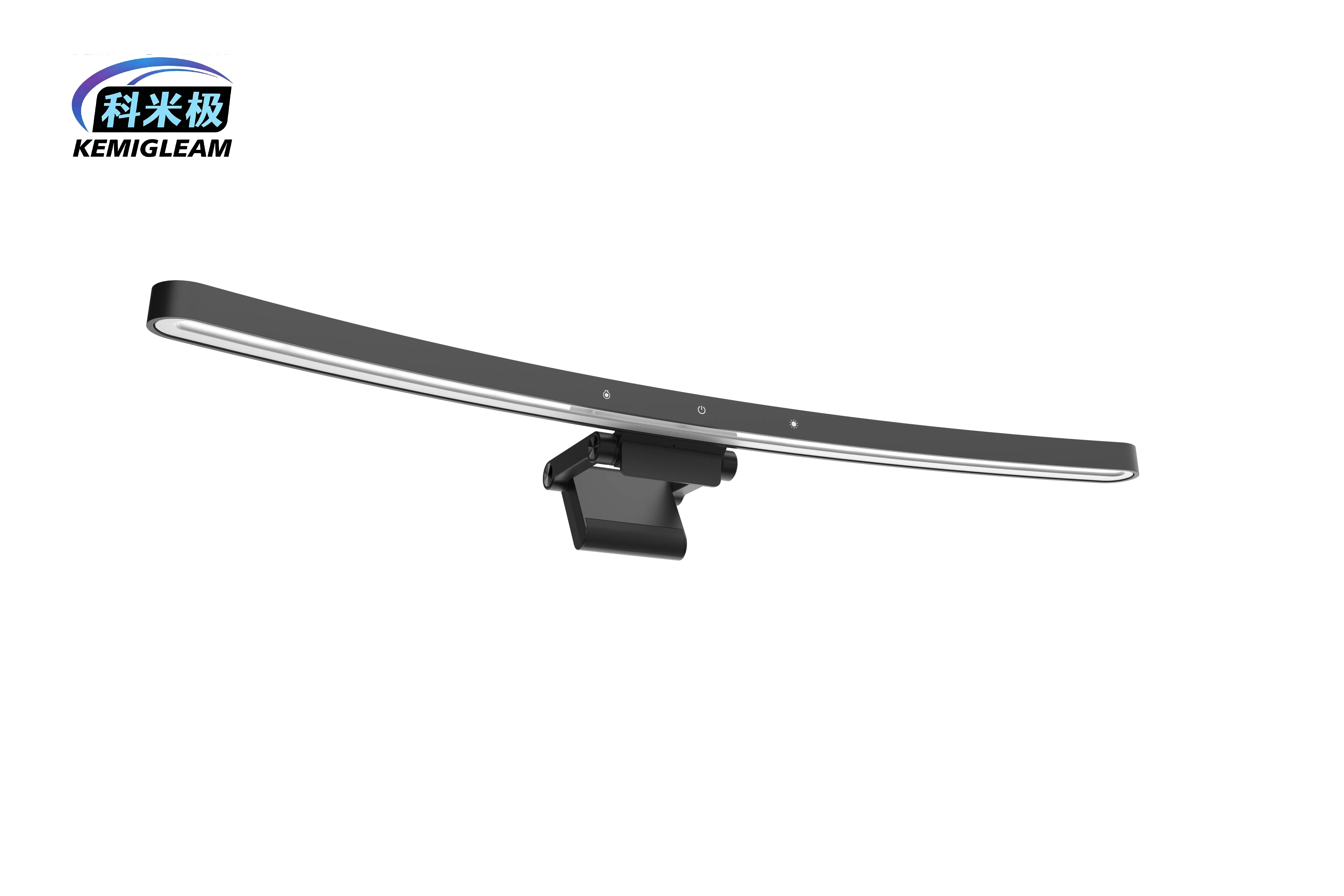 KEMIGLEAM 55cm LED gebogen monitorlichtbalk, schermhanglamp voor gamen en werken, USB-bureaulamp