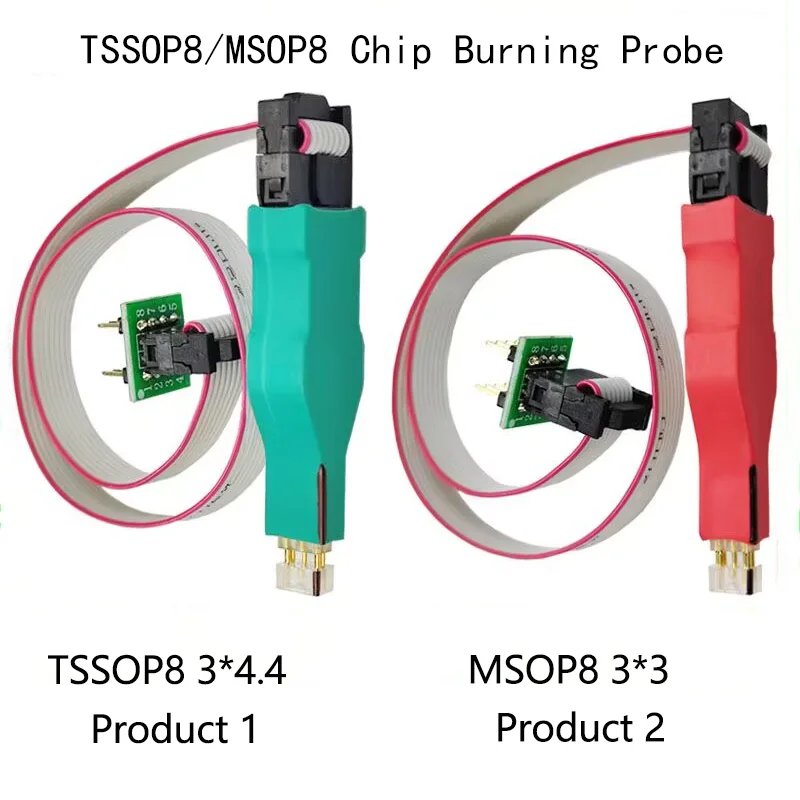 TSSOP8 MSOP8 Microchip Download Burn Read Write Probe Spring Needle Flash Eeprom Chip Burner Cable