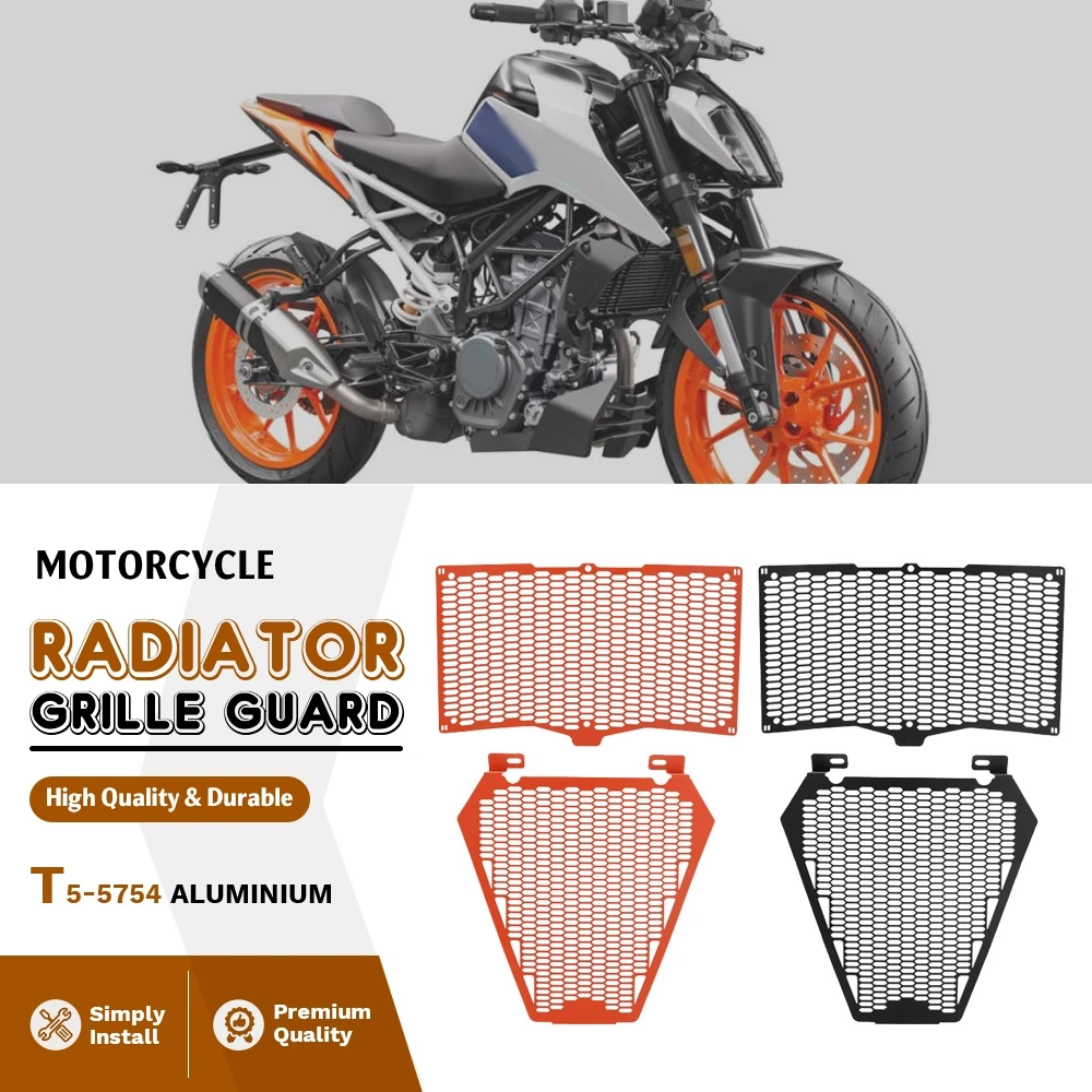 

FOR RC125 RC200 RC390 Duke 125 Duke 250 Duke 390 2022 2023 2024 Motorcycle Radiator Tank Guard Grille Cover Protection Part