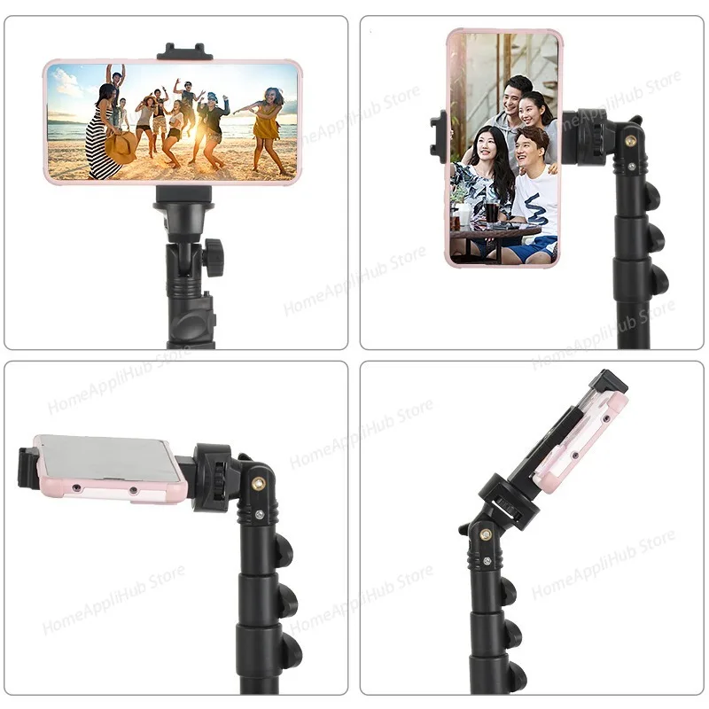 160cm for Cell Phone Camera Phone Stand Tripod with Remote and Phone Holder Portable Video Recording Tripod