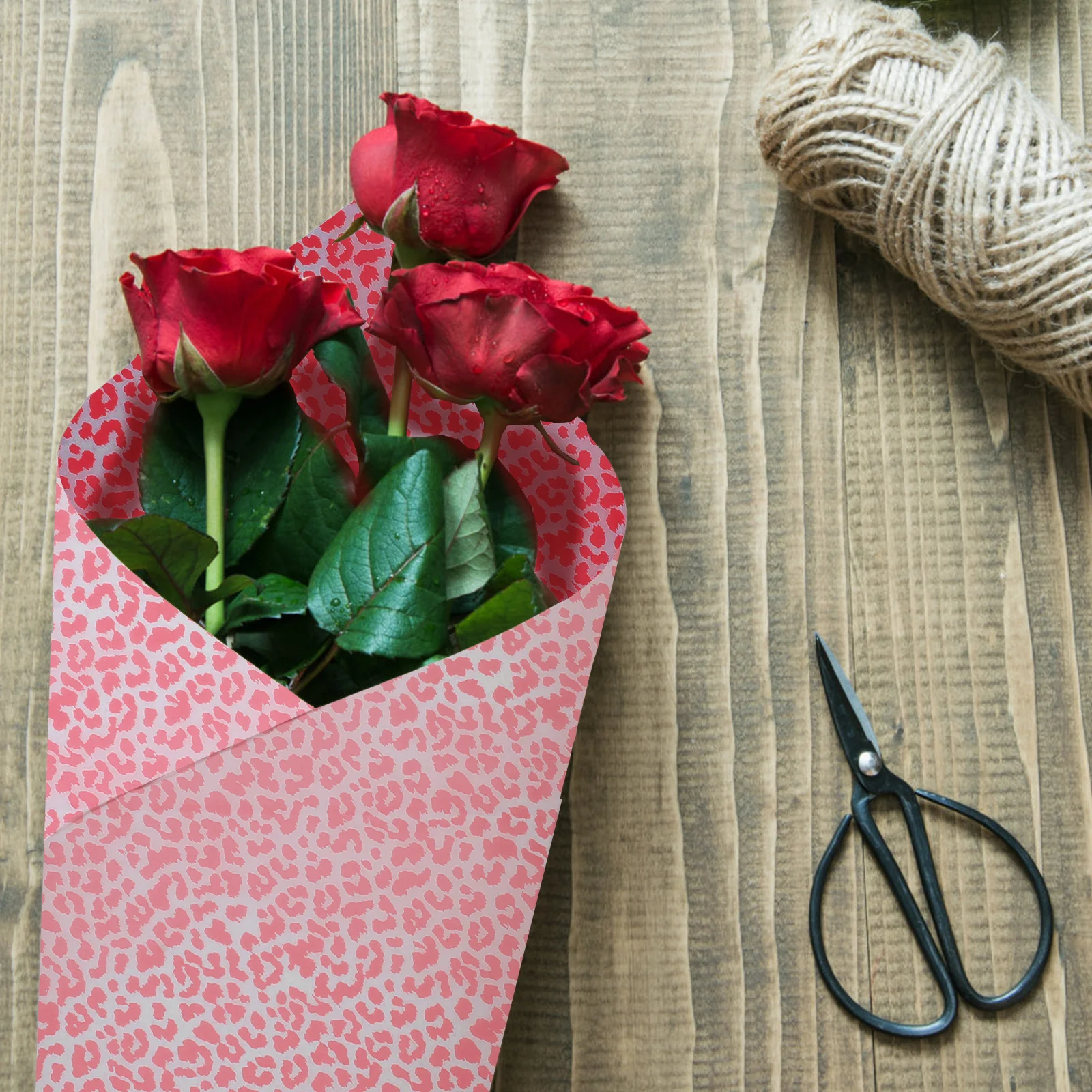 

DIY Flower Wrapping Papers 20 Sheets Durable Artistic Gift Packaging Supplies Suitable for Wedding Birthday Holiday Gifts