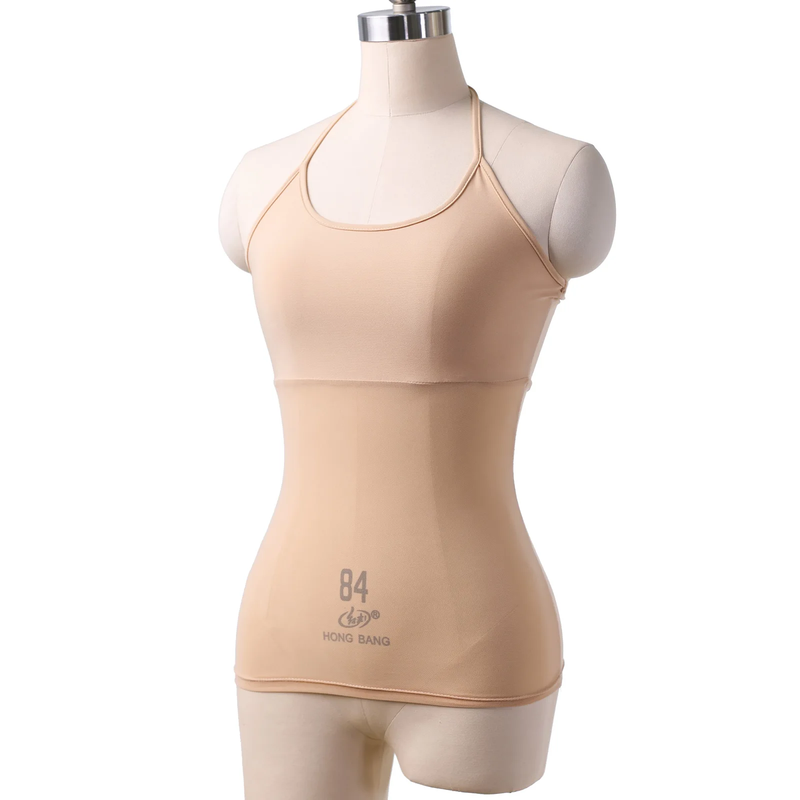 Semi-transparent yarn suspender top, belly dance suit, practice suit, practice suit.