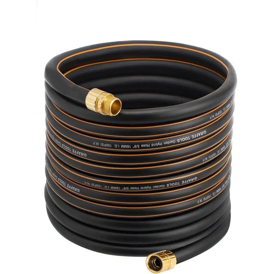 

Hybrid Garden Hose 5 8 x 75ft Custom Length for Outdoor Irrigation and Plant Care No Kink Design with High Flexibility