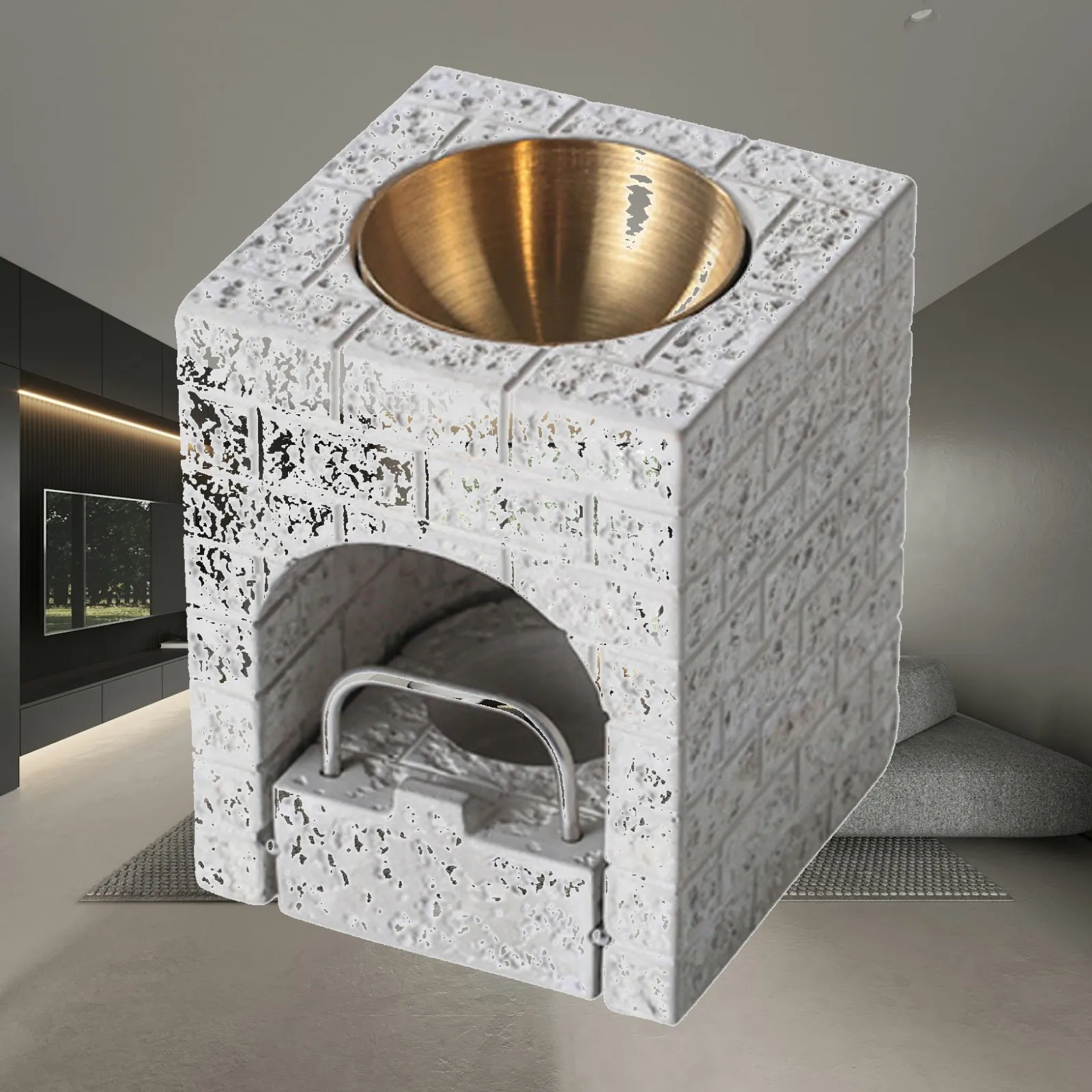 Essential Oil Burner with Tealight Holder Home Decoration Desk Fragrance Diffuser for Home Bedroom Balcony Porch Office