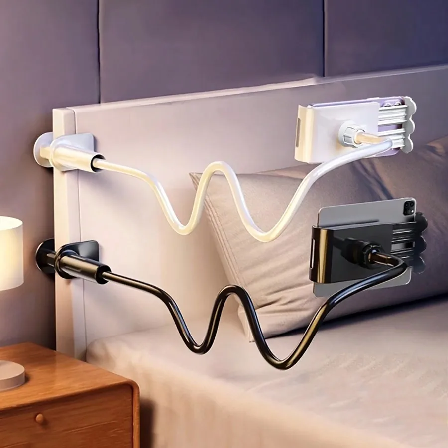 1pc 360° Rotating Tablet Phone Stand Spiral Base Slouchy Stand Bedside Stand Back To School