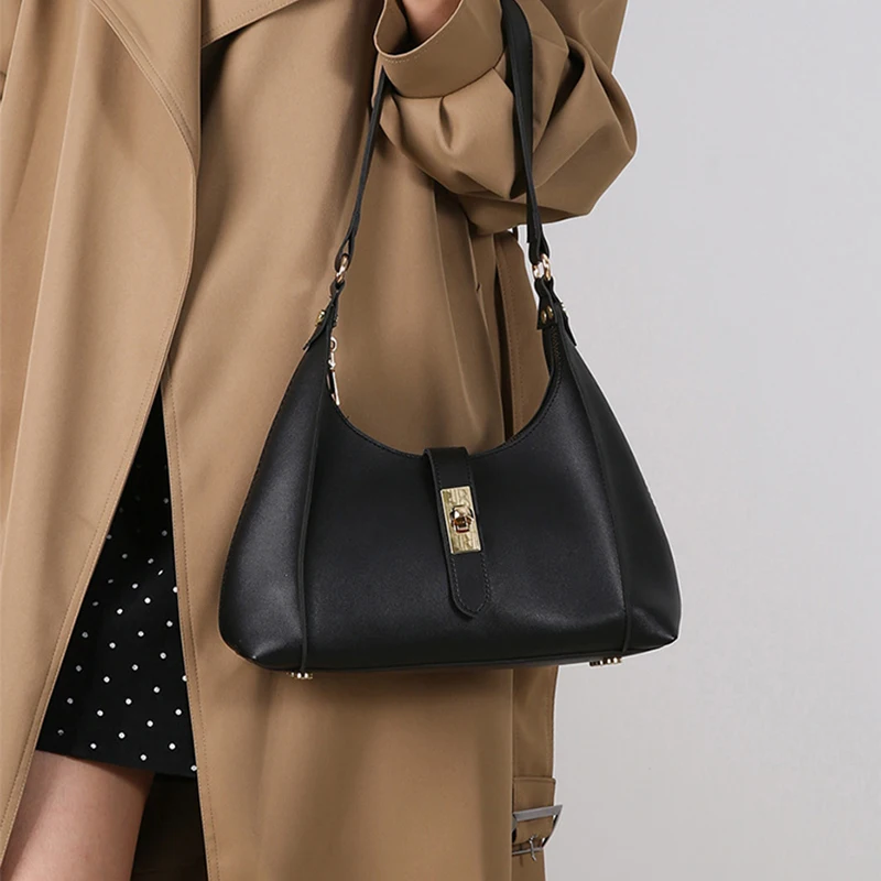 

High Quality Money Phone Purse Bags For Women Soft PU Leather Small Tote Bag Underarm Shoulder Bag Zipper Commuting Handbags