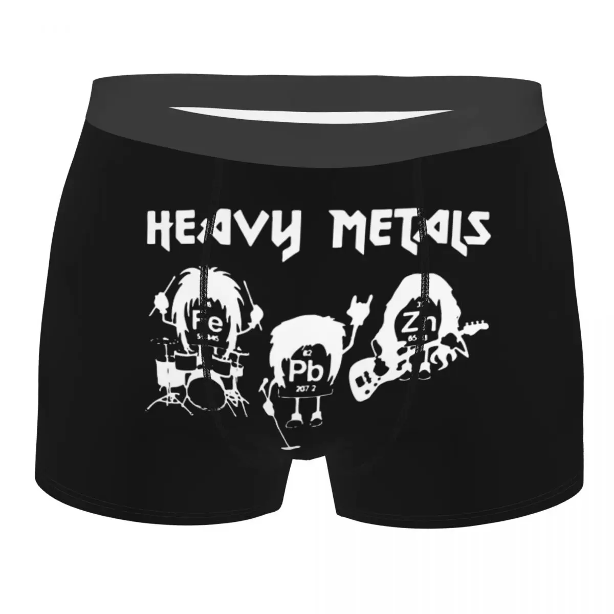 Man Heavy Metals Chemist Boxer Shorts Panties Breathable Underwear Science Elements Periodic Table Homme Sexy Underpants