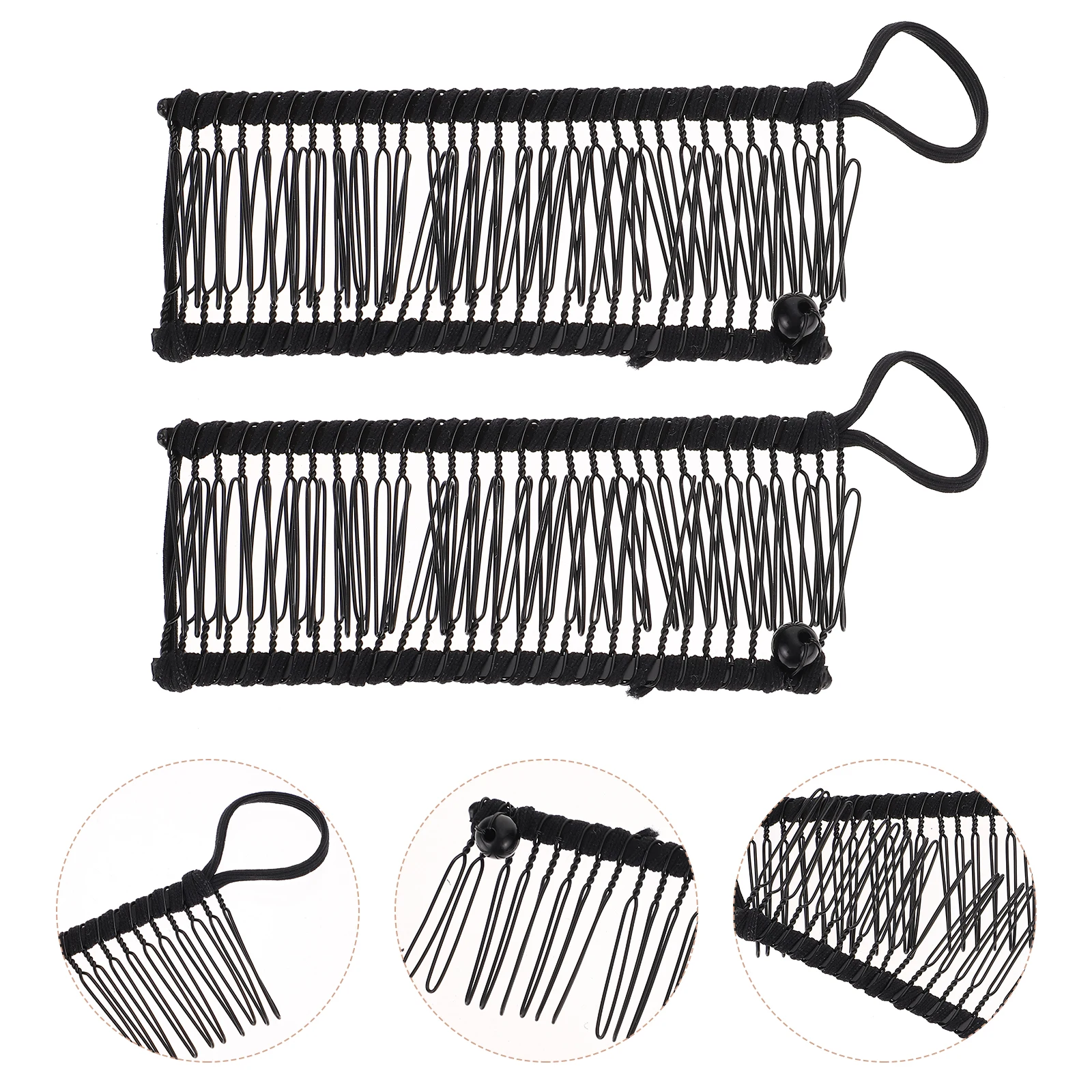 

2Pcs Banana Clips Ponytail Accessories for Women Pink Styling Tools Hold Thick Curly Hair Durable Material Daily Use