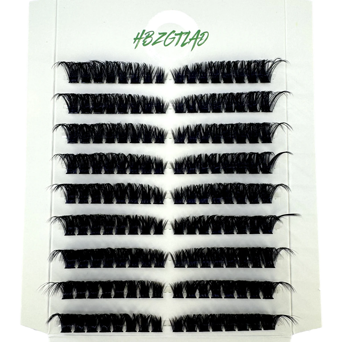 HBZGTLAD 9-Row Fluffy Curl Eyelash Bundle Extension 60D/80D Left/Right Cat Eye Eyelash Extension eyelashes