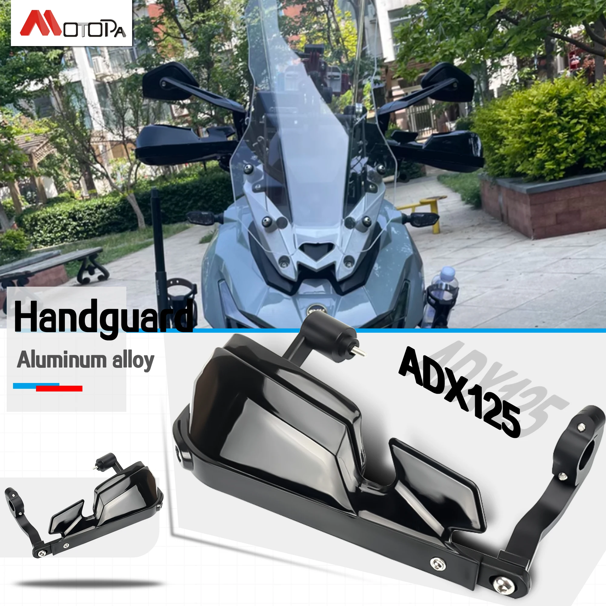 

Защита для мотоцикла ADX125 из алюминиевого сплава, защита для рук, защита для лобового стекла для SYM ADX125 ADX 125 2023-2024