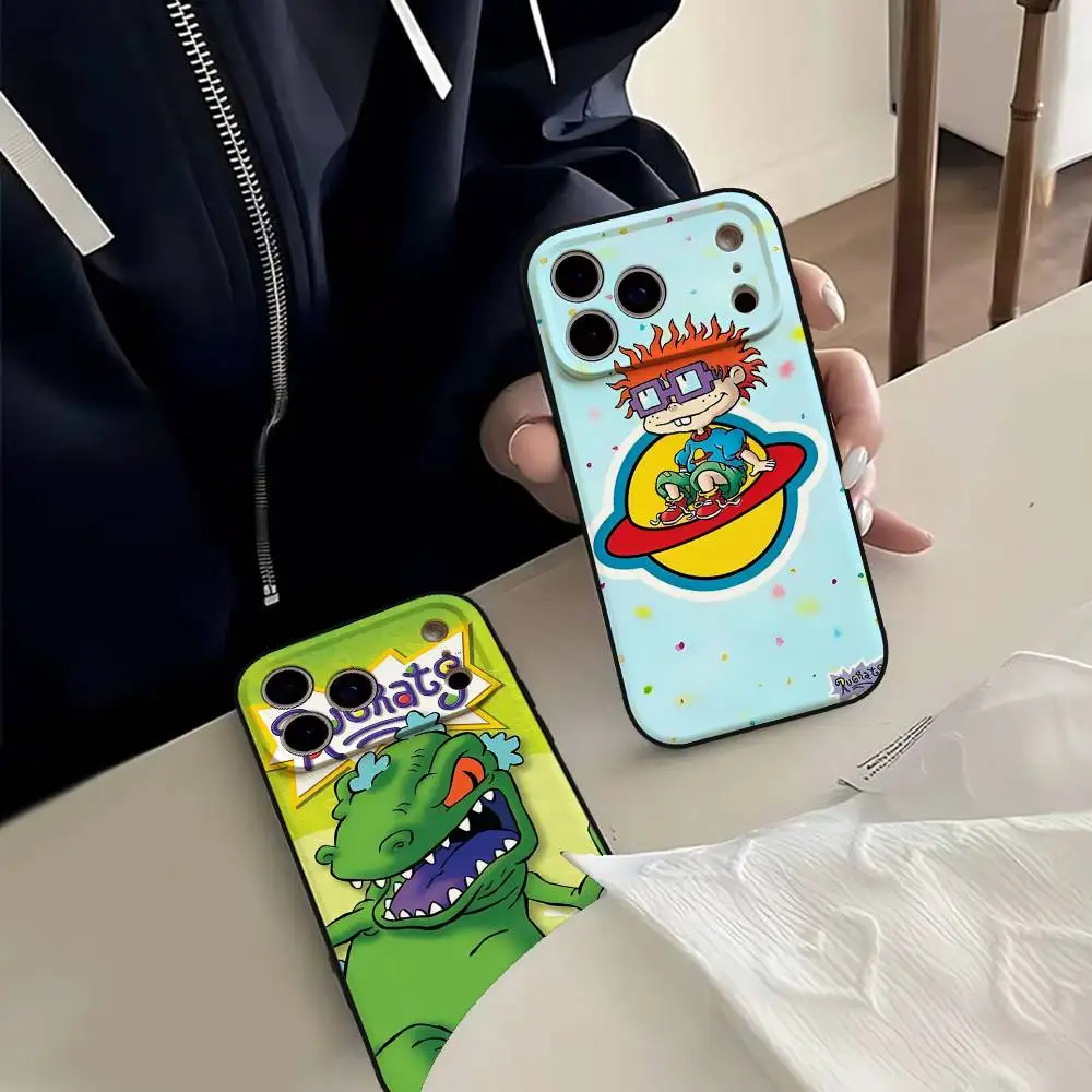Cartoon R-Rugart Handyhülle für iPhone 17 15 Pro Max 14 Pro 12 11 13 Mini X XR XS 16 Plus SE Rückseiten-Cover