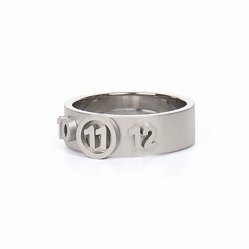 Personality Punk Roman Numerals Ring for Men Women Goth Cool Finger Ring Engagement Wedding Ring Hip Hop Jewelry Gifts