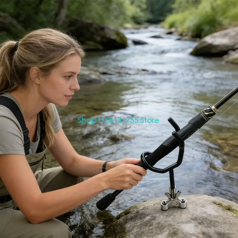 K0EF Reliable Metal Fishing Rod Base With 20 Degree Position Great For Saltwater And Lake Fishing
