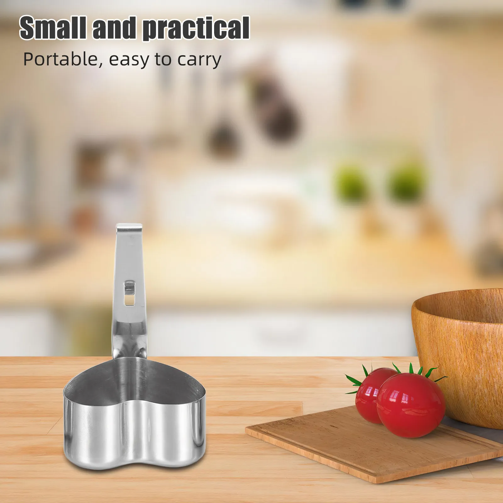 3Pcs Egg Poached Mold Stainless Steel Round Heart Flower Shapes Nonstick Egg Patty Maker Baking Air Fryer Steaming Kitchen