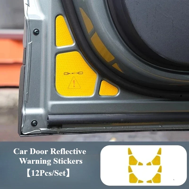 

Car Door Reflective Warning Sticker for BYD Formula Leopard Titanium 3 Front Rear Door Luminous Anti-scratch Sticker Accessories
