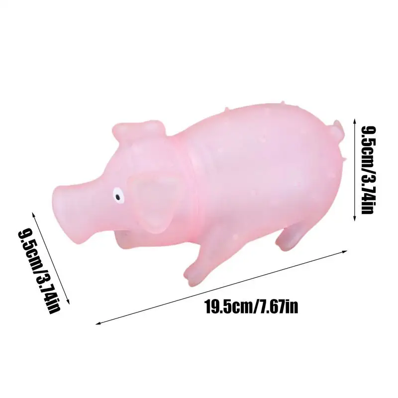 Jouets animaux anti-Stress en forme de cochon, jouets sensoriels à presser avec son, soulagement du Stress, panier de pâques pour enfants