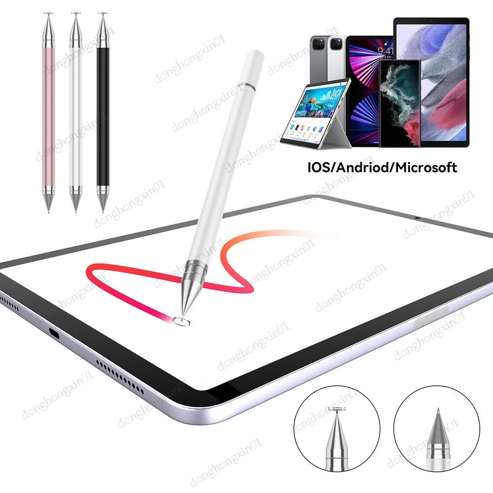 Stylus Pen 2 in 1 Universal For Samsung Galaxy Tab A8 10.5 Inch SM-X200 SM-X205 Tablet Pen Screen Touch Drawing Pen Pencil