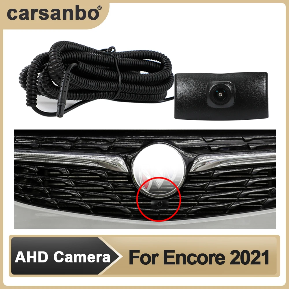 

Carsanbo Car AHD Front View OEM Camera HD Night Vision Fisheye 150°Chrome Camera for Buick 2021 Encore Parking Monitoring System