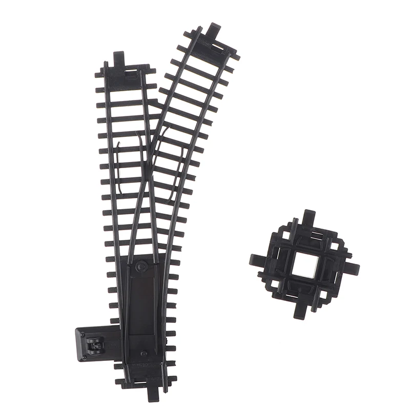 Paquete de expansión de vía férrea para tren clásico King, vías flexibles, rieles rectos y curvos, juguetes de bloques de construcción