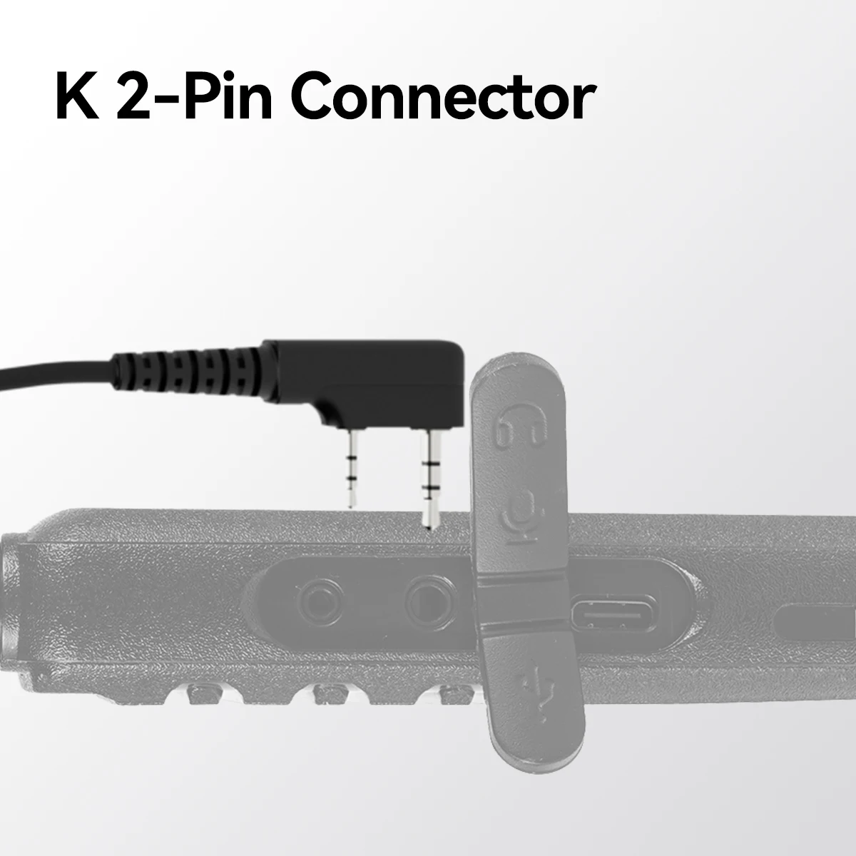 Retevis EHK015 EHK016 ANC Kopfhörer 2Pin Active Noise Cancelling Walkie Talkie Headset Radio Zubehör für Retevis H777 RT3S – Detail 16