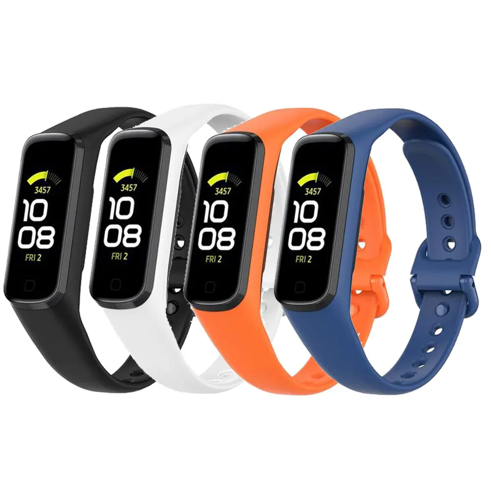 4 in 1 Silicone Smart Watch Bands For Samsung Galaxy Fit 2 R220 Strap Wrist Band For Samsung Galaxy Fit2 Smart Watch Bracelet