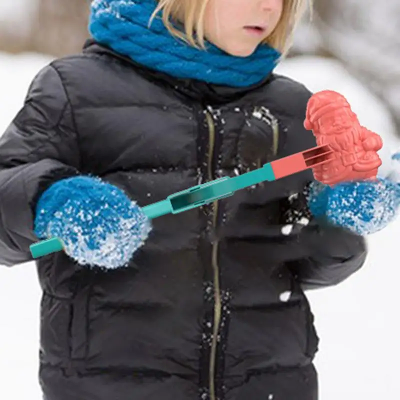 Klips do śnieżnych piłek z kreskówek Zabawka plażowa z piłką śnieżną Przenośny producent walek śnieżnych Śliczna zimowa zabawa Zabawki śnieżne do gier walki śnieżnej