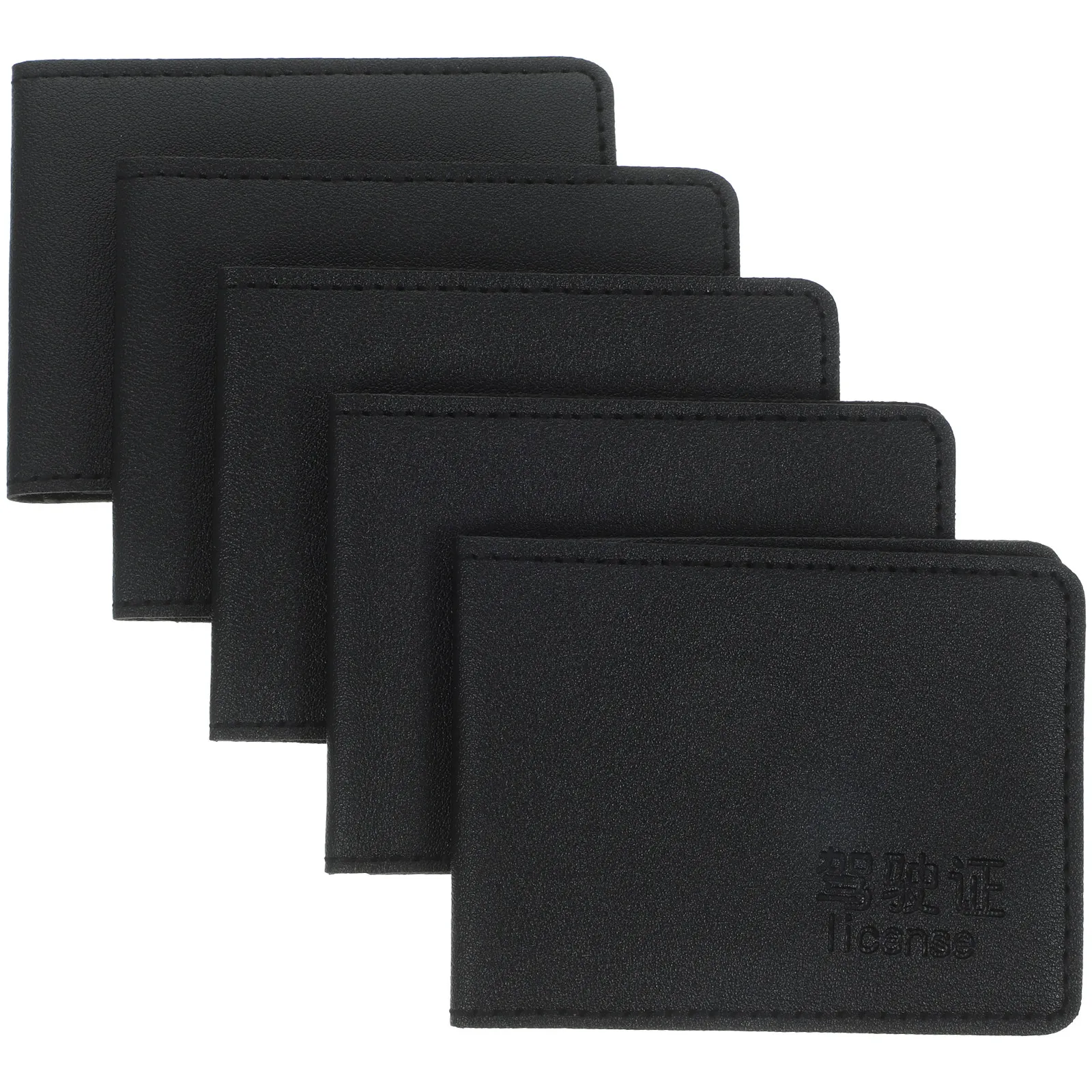 

Набор из 5 элегантных тонких чехлов для водительских прав, удостоверений личности, кредитных и банковских карт, страховых полисов и документов на автомобиль для мужчин