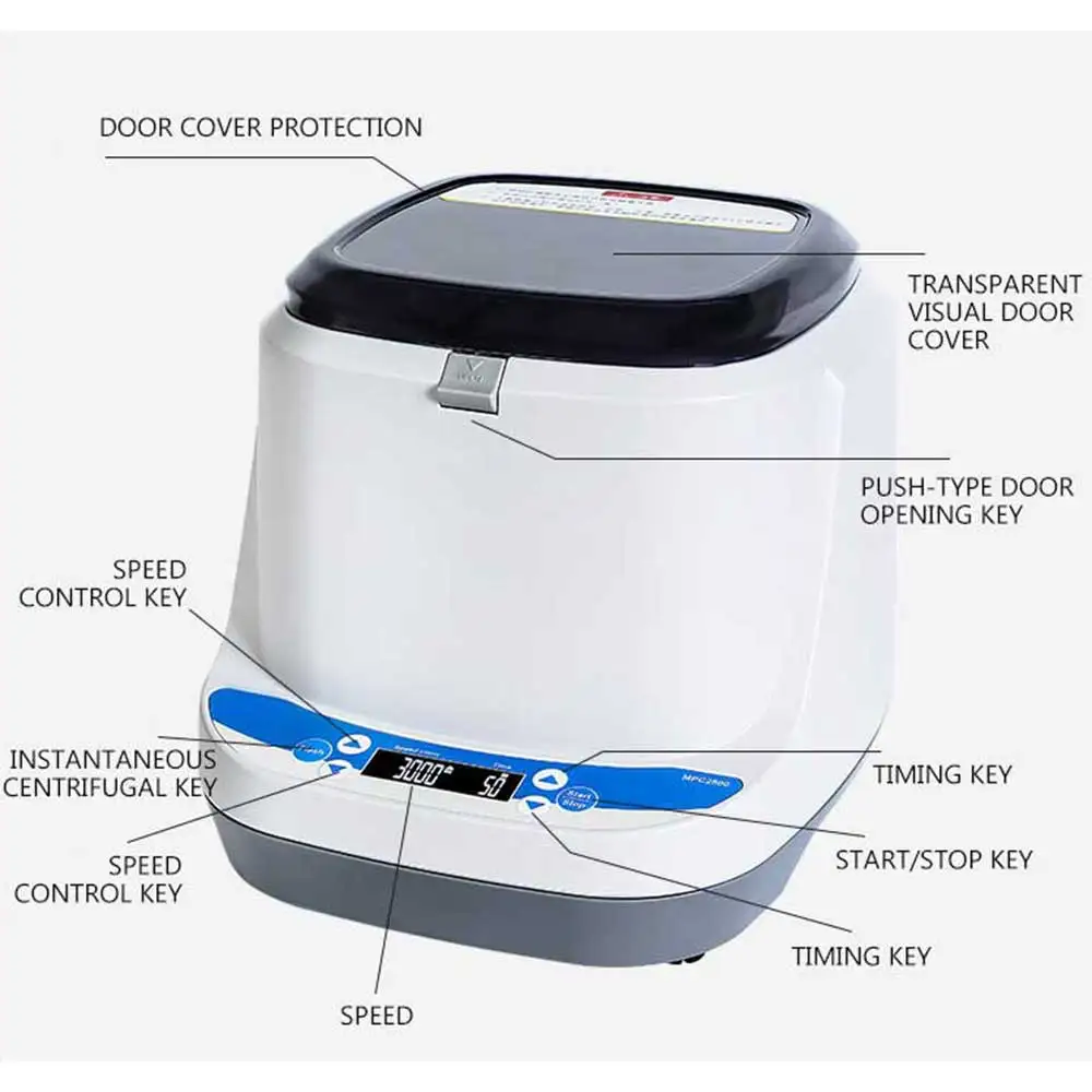 MPC2800 Microporous Plate Centrifuge Micro Centrifuge Laboratory Mini Centrifuge  Can Put In 2pcs 96 Holes PCR Plate