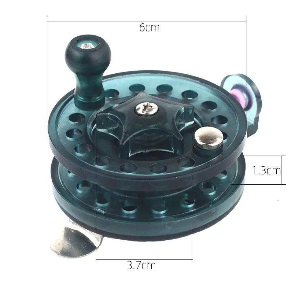 Ice Fishing Reels Line Capacity 3#/ 100m Ultralight Winter Fly Fishing Tackle Gear Mini Portable for Carp Fishing Tackle