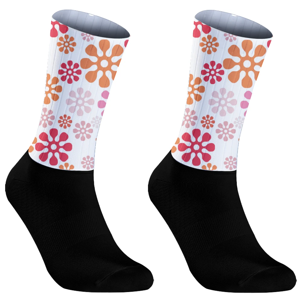 Neue rutsch feste Silikon Pro Wettbewerb Aero Sport Fahrrad Laufs ocken Calcetines Ciclismo coole Rad socken Sommer atmungsaktiv