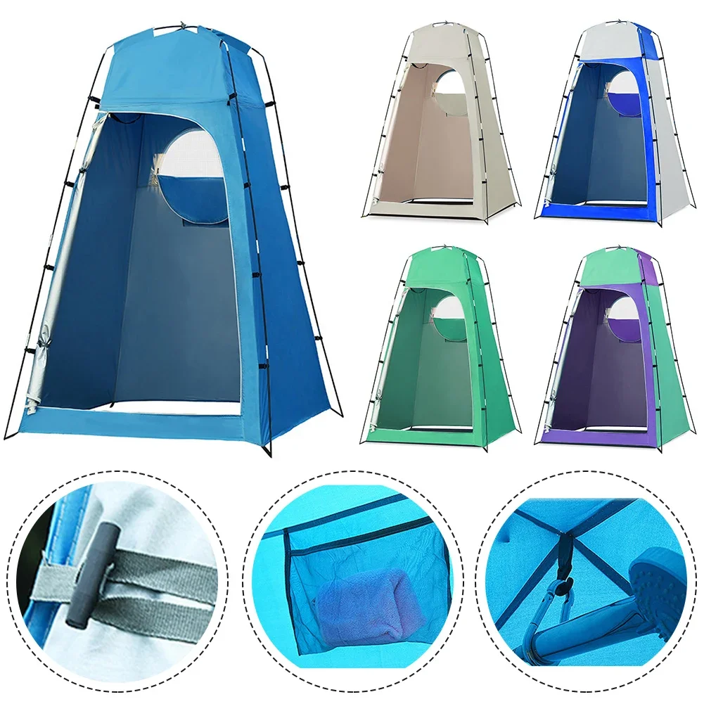 Easy To Install Changing Tent Privacy Tent 180T Coated Polyester Fabric Carrying Bag Included Fiberglass Frame