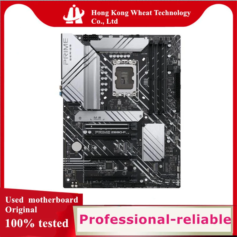 For Intel Z690 PRIME Z690-P motherboard Used original LGA 1700 LGA1700 DDR5 128GB M.2 NVME USB3.0 SATA3 Desktop Mainboard