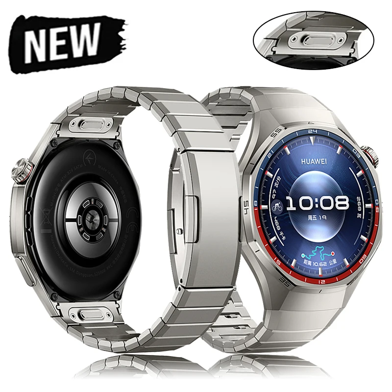

Роскошный ремешок из титанового сплава без зазоров для Huawei Watch GT 6 Pro, металлический браслет для Huawei Watch GT6 Pro, деловой ремешок Correa