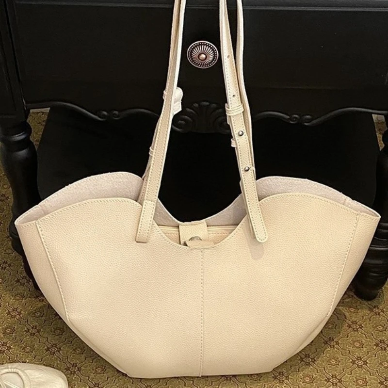 Korean Style Large Capacity Tote Bag New High Quality Soft PU Women Commute Shoulder Bag Lazy Style Composite Bag Handbag