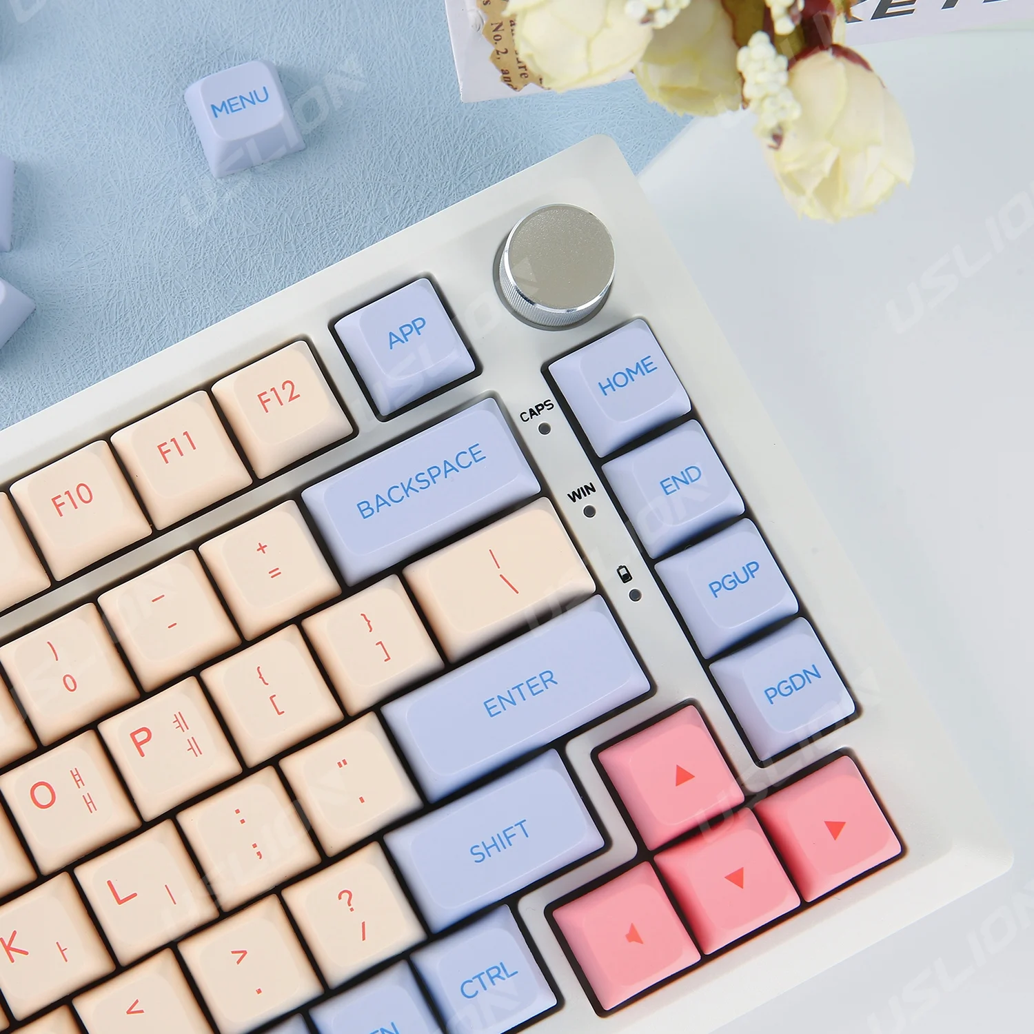 132key Schattige Marshmallow Koreaanse Engelse Keycaps Xda Profiel Keycap Voor Mechanisch Toetsenbord Mx Switch Pbt Dye Sublimatie Key Caps