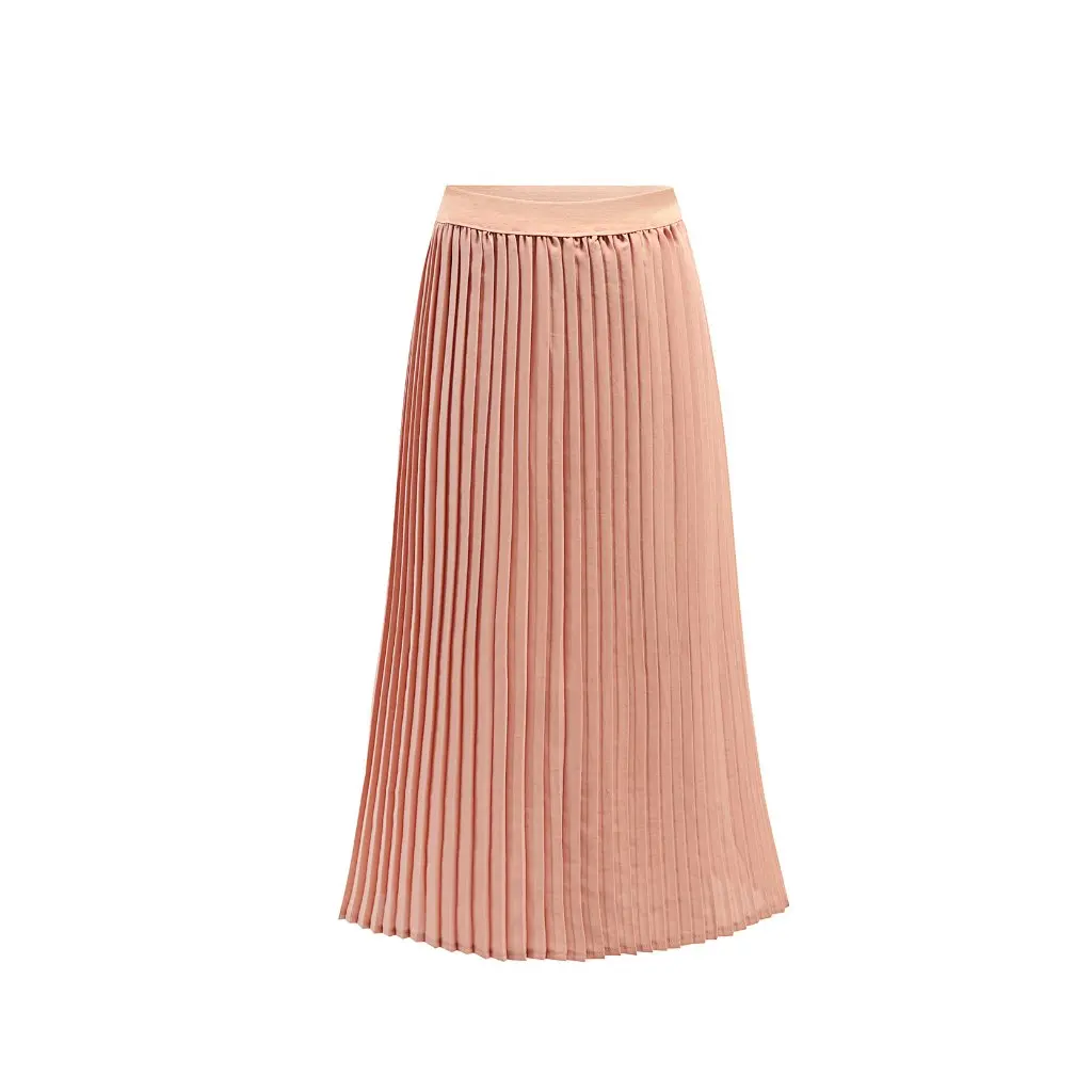 

Chiffon Skirt 8889 European Station Mid-Length Pleated High Waist Slimming Loose Fit Women's Fashion Accessory
