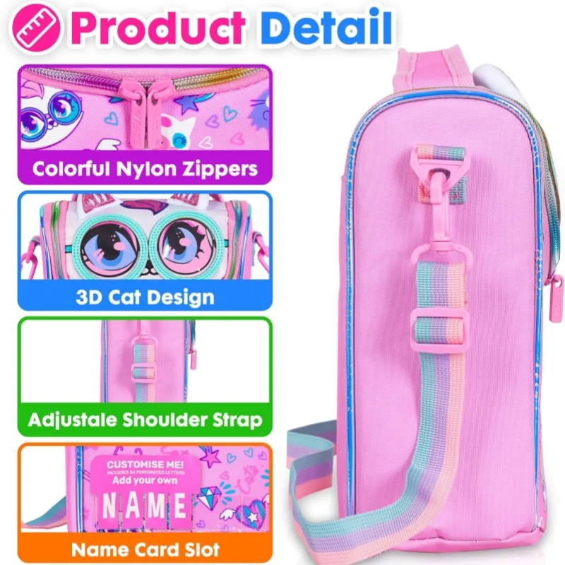 Kids Decker Cooler Insulated Lunch Bag Large Tote for Boys, Girls, Men, Women, with Water Bottle Holder and Adjustable Strap