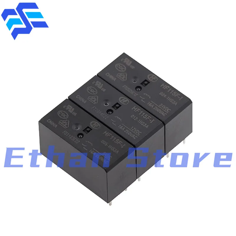 10PCS JQX/HF115F-I 005 012 024 1HS3 1HS3A  1HS3AF HF/JQX115F-005 012 024 1HS3A HF115F-005-2DS4 6Pin Power Relay DC5V 12V 24VDC