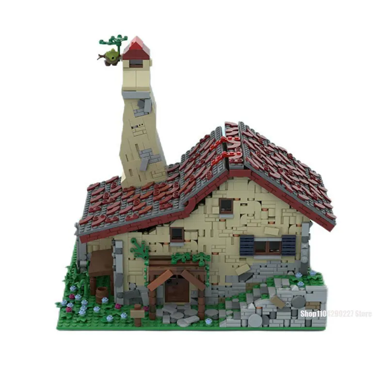 1648PCS MOC Link's Huis Zelda Game Street View Model Bouwsteen Diy Creatieve Assemblage Educatief Bricks Speelgoed Kid gift