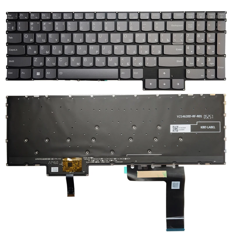 Nowość dla Lenovo LOQ 15APH8 15IRH8 LOQ 16APH8 16IRH8 rosyjska kolorowa podświetlana klawiatura RGB